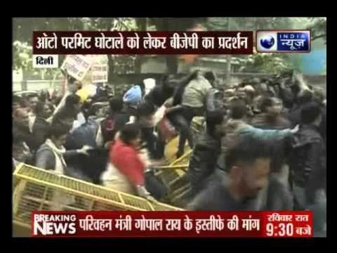 BJP workers protest outside Kejriwal's residence in Delhi, demand his resignation