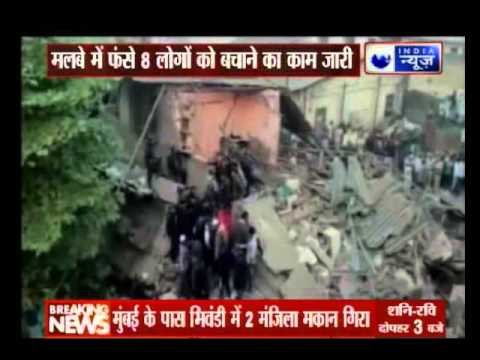 Double-storey building collapses in Bhiwandi near Mumbai