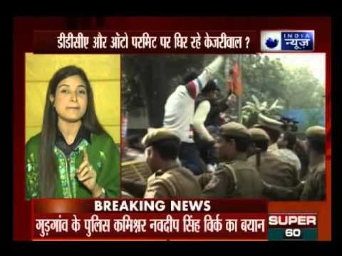 Auto permit scam: BJP workers protest outside Kejriwal’s residence, demand his resignation