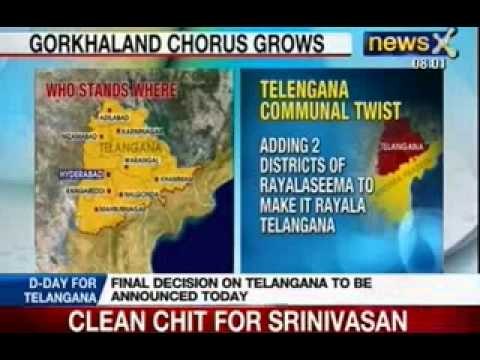 NewsX: Telangana will be 29th state, Hyderabad to be common capital for 10 years