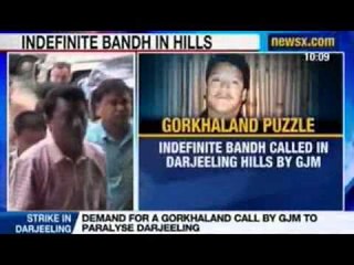 Video herunterladen: NewsX: Indefinite strike in Darjeeling called by GJM from today