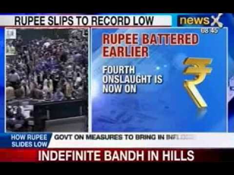 NewsX: RBI's measures fail to prob up Currency, Rupee slide continues