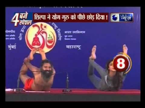 Baba Ramdev, Shilpa Shetty’s epic yoga session together