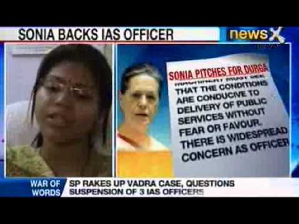 Durga shakti nagpal: Sonia Gandhi comes out in support of Durga