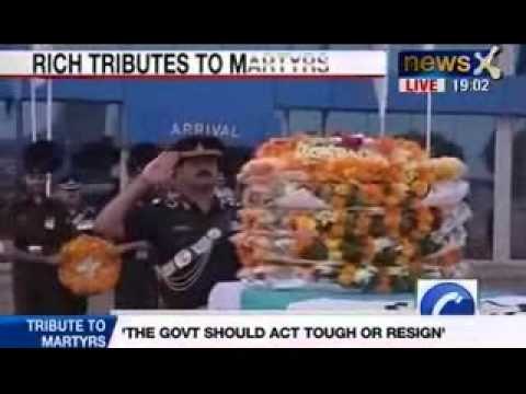 Jawans Killed in Kashmir: LoC Martyrs bodies reach Delhi