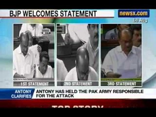 Monsoon session day 4: Defence minister Antony makes fresh statement