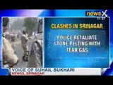Clashes in Srinagar: Protesters clash with Police at a Mosque