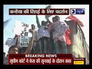 Train blocked by 'Left-Supporters', demanding Kanhaiya's release