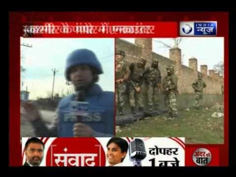 Terrorists target CRPF convoy in Pampore, Jammu and Kashmir