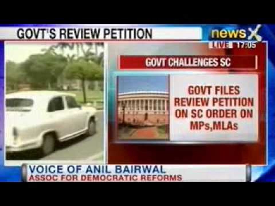 News X: Govt files review petition against SC ruling on convicted lawmakers