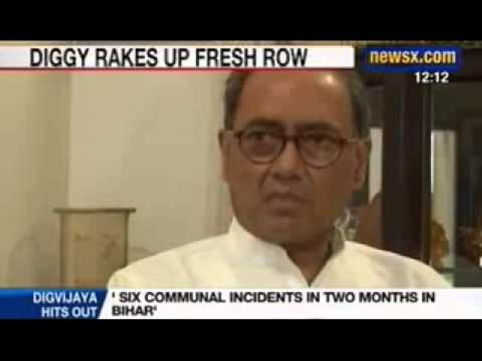NewsX: Digvijay Singh blames BJP for Communal Clashes