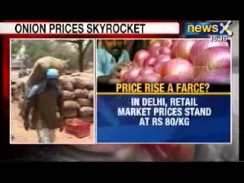 News X: Onion prices hit record high at Rs 80/kg