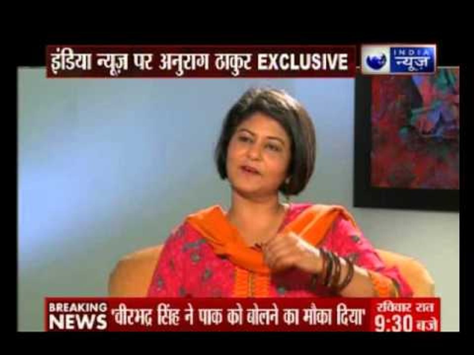 Anurag Singh Thakur Exclusive Interview with Priya  Sahgal on India News