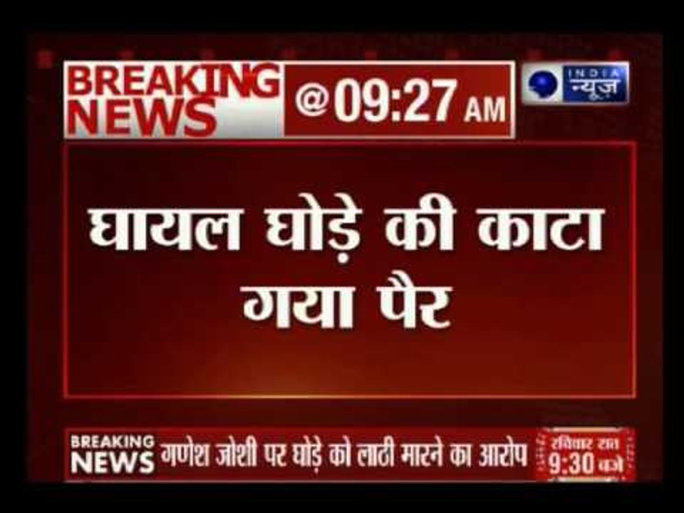 BJP MLA Ganesh Joshi arrested over assault on horse Shaktiman