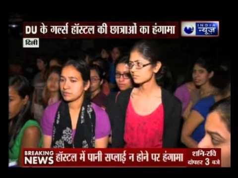 Water Crisis in DU girls hostel: College girls protests; Kapil Mishra demands action by monday
