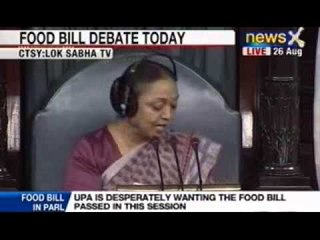 News X: UPA  desperately wanting the Food Bill passed in this session