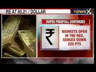 NewsX: Indian Rupee reaches 65.21 against US Dollar