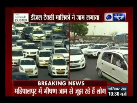 Day two of Diesel Taxi drivers protest