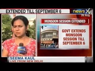 News X: Monsoon Session of Parliament extended