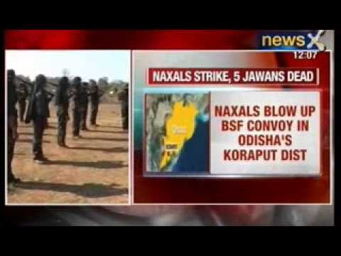 NewsX: Naxals blow up BSF Convoy in Odisha's Koraput District