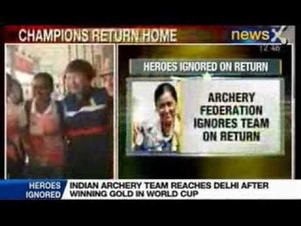 NewsX: No heroes welcome for our Archers who won Gold Medal in World Championship