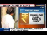 NewsX: Rupee tumbles to 65.71