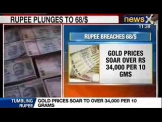 Descargar video: Sinking Indian Rupee: Markets open in red, Sensex down by 400 points