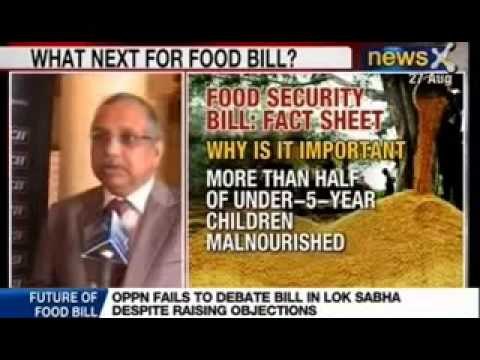 News X: Dwindling rupee may add to woes of Govt to implement Food Bill