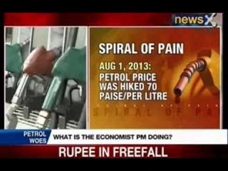 NewsX : Indian rupee hits petrol
