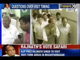 Muzaffarnagar Riots : Rajnath will visit family members of scribe and two jaats killed in Clashes