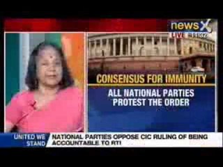 NewsX: Consensus on amending RTI to give them immunity