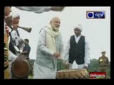In Meghalaya PM Narendra Modi tries his hands at drumsa