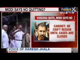 NewsX: Gujarat Cabinet rejects DG Vanzara's resignation