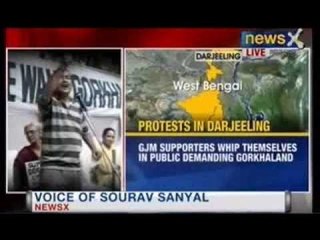 NewsX: Massive Protest against Mamata Banerjee in Darjeeling