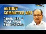 Telangana News : Seemandhra MPs harden stand against Telangana, Antony panel to visit state