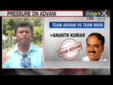 NewsX : Team LK Advani vs Team Narendra Modi