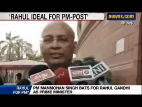 Rahul Gandhi for Prime Minister - Manmohan Singh happy to work under Rahul