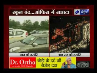 Incessant rain causes waterlogging in Gurgaon; Delhi-Jaipur route jammed