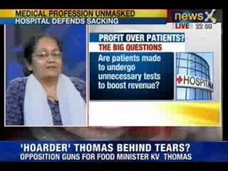 NewsX : Doctor sacked for allegedly not making enough money for the St Stephen's Charitable Hospital