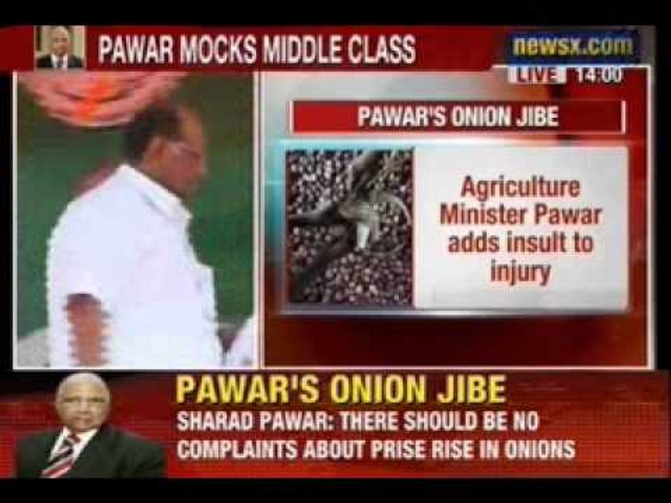 Breaking News : Sharad Pawar - There should be no complaints about price rise in onions