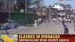 NewsX: J&K Protests - Clashes in Srinagar between Police and Protestors