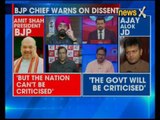 Nation at 9: BJP chief warns on dissent, says speak against India and face the music