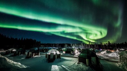Naturschauspiel: Nordlichter über Lappland