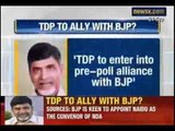 Breaking News : Chandrababu Naidu likely to entre into pre-election alliance with BJP