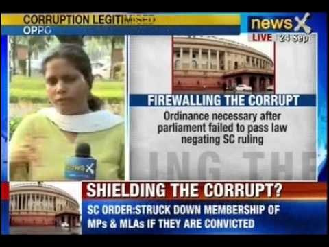 NewsX: Government to bring ordinance to protect convicted, jailed MPs, MLAs