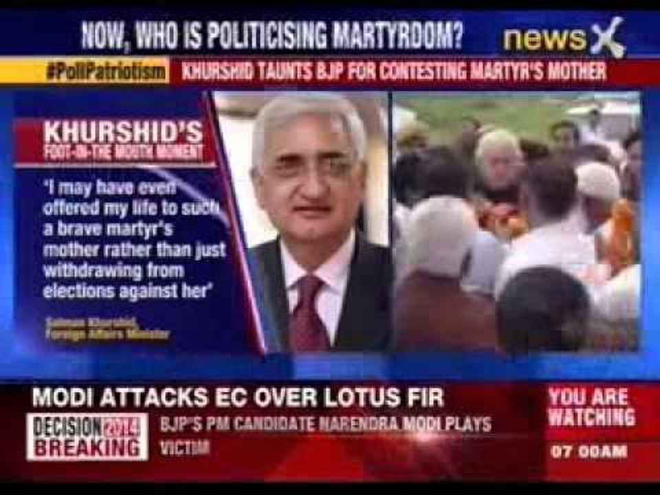 Salman Khurshid tauts Modi, forgets about own party