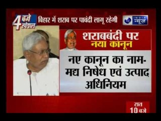 Nitish Kumar enforces new law to ban liquor