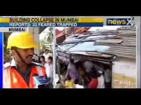 News X : Building collapses near BMC colony in Mumbai