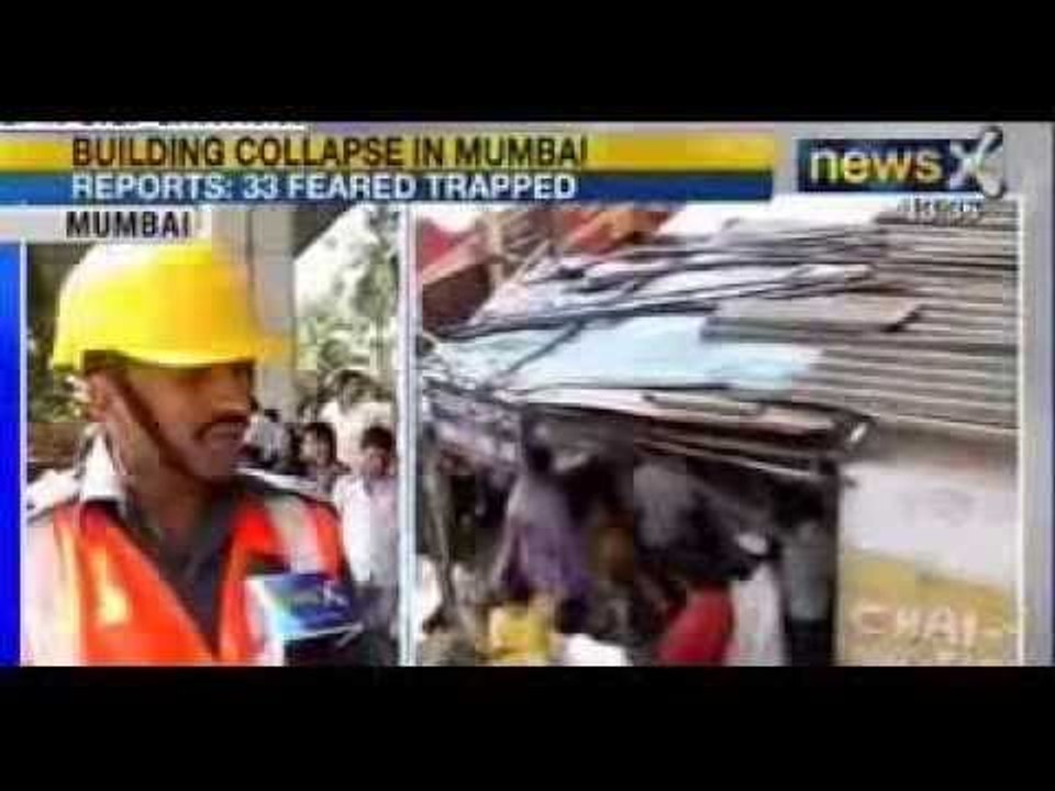 News X : Building collapses near BMC colony in Mumbai
