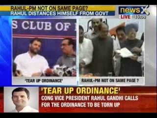 Newsx: Rahul shocks govt, calls ordinance on convicted lawmakers 'nonsense'